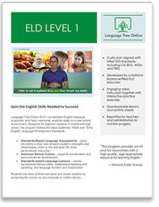 English as a Second Language Online Learning Brochure