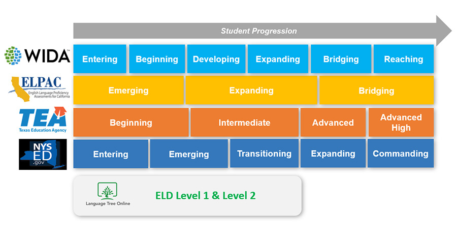 ELD student progression chart