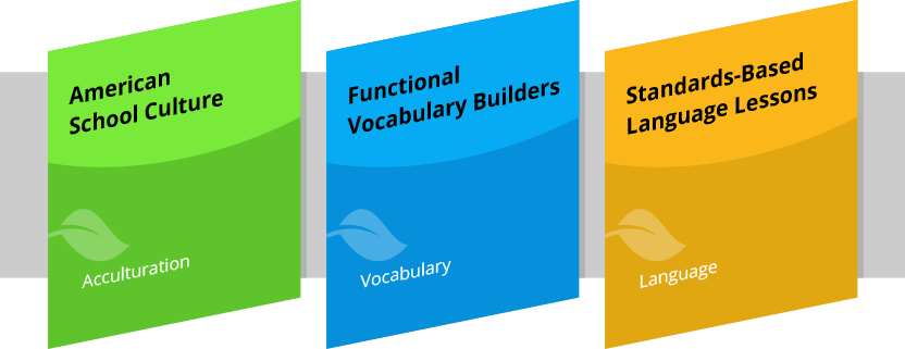 Module diagram of programs for students new to America